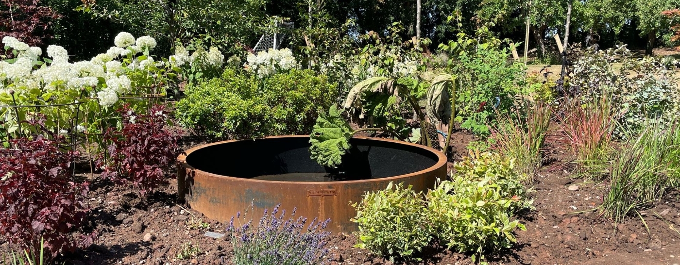 Water feature pond for Chapmans Nurseries 