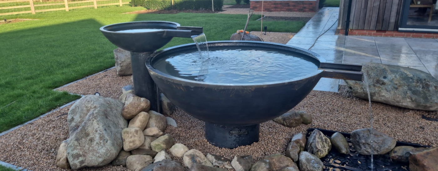 Water Feature- Spun Bowls 
